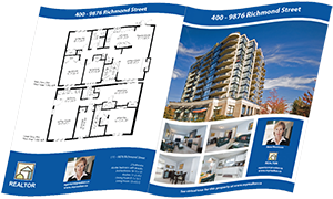 Cheapest Property Brochure (11 x 17) Printed on Heavy Card Stock - Vancouver Real Estate Printing Specialist